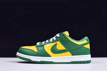 Nike SB Dunk Low SP "Brazil" Green Yellow CU1727-700