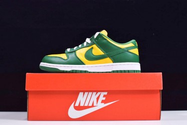 Nike SB Dunk Low SP "Brazil" Green Yellow CU1727-700