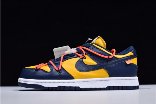 Off-White x NiKe SB Dunk Low University Gold Blue Orange CT0856-700