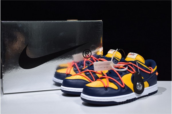 Off-White x NiKe SB Dunk Low University Gold Blue Orange CT0856-700