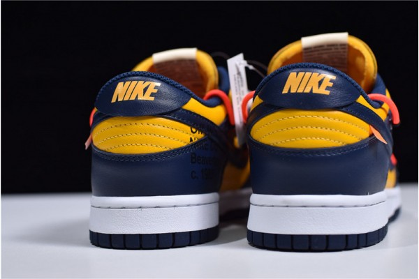 Off-White x NiKe SB Dunk Low "University Gold" Blue Orange CT0856-700