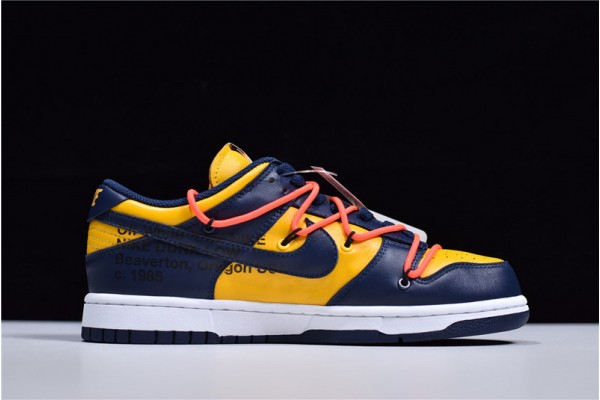 Off-White x NiKe SB Dunk Low "University Gold" Blue Orange CT0856-700