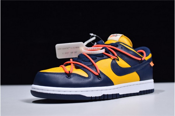 Off-White x NiKe SB Dunk Low "University Gold" Blue Orange CT0856-700