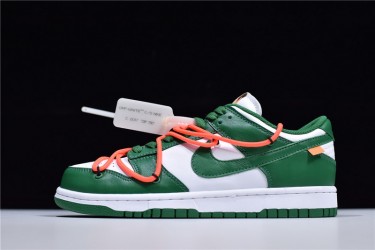 Off-White x Nike SB Dunk Low "Pine Green" Green White CT0856-100