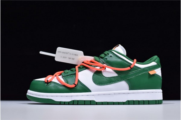 Off-White x Nike SB Dunk Low Pine Green Green White CT0856-100