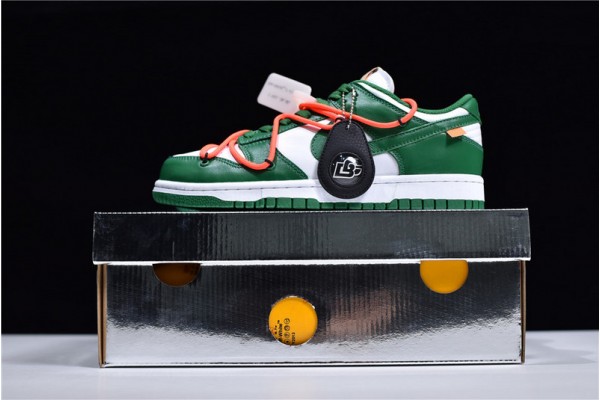 Off-White x Nike SB Dunk Low Pine Green Green White CT0856-100