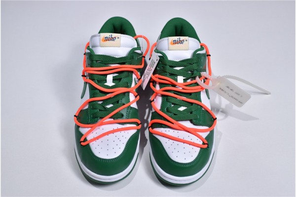 Off-White x Nike SB Dunk Low Pine Green Green White CT0856-100