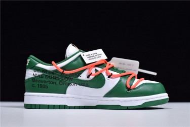 Off-White x Nike SB Dunk Low "Pine Green" Green White CT0856-100