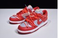 Off-White x Nike SB Dunk Low University Red Red Gray CT0856-600