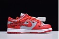 Off-White x Nike SB Dunk Low University Red Red Gray CT0856-600